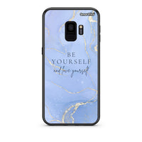 Thumbnail for samsung s9 Be Yourself θήκη από τη Smartfits με σχέδιο στο πίσω μέρος και μαύρο περίβλημα | Smartphone case with colorful back and black bezels by Smartfits