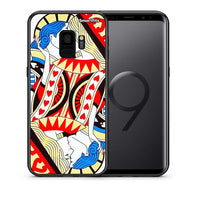 Thumbnail for Θήκη Samsung S9 Card Love από τη Smartfits με σχέδιο στο πίσω μέρος και μαύρο περίβλημα | Samsung S9 Card Love case with colorful back and black bezels