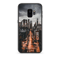 Thumbnail for samsung s9 City Lights θήκη από τη Smartfits με σχέδιο στο πίσω μέρος και μαύρο περίβλημα | Smartphone case with colorful back and black bezels by Smartfits