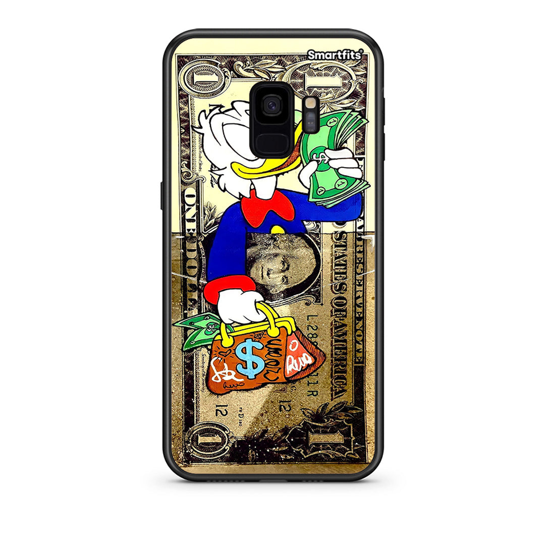 samsung s9 Duck Money Θήκη από τη Smartfits με σχέδιο στο πίσω μέρος και μαύρο περίβλημα | Smartphone case with colorful back and black bezels by Smartfits