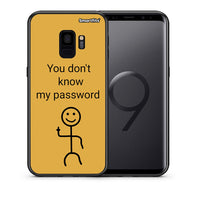 Thumbnail for Θήκη Samsung S9 My Password από τη Smartfits με σχέδιο στο πίσω μέρος και μαύρο περίβλημα | Samsung S9 My Password case with colorful back and black bezels