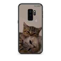 Thumbnail for samsung s9 plus Cats In Love Θήκη από τη Smartfits με σχέδιο στο πίσω μέρος και μαύρο περίβλημα | Smartphone case with colorful back and black bezels by Smartfits