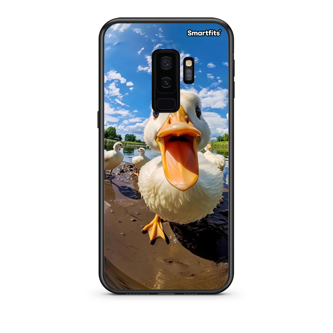 samsung s9 plus Duck Face θήκη από τη Smartfits με σχέδιο στο πίσω μέρος και μαύρο περίβλημα | Smartphone case with colorful back and black bezels by Smartfits
