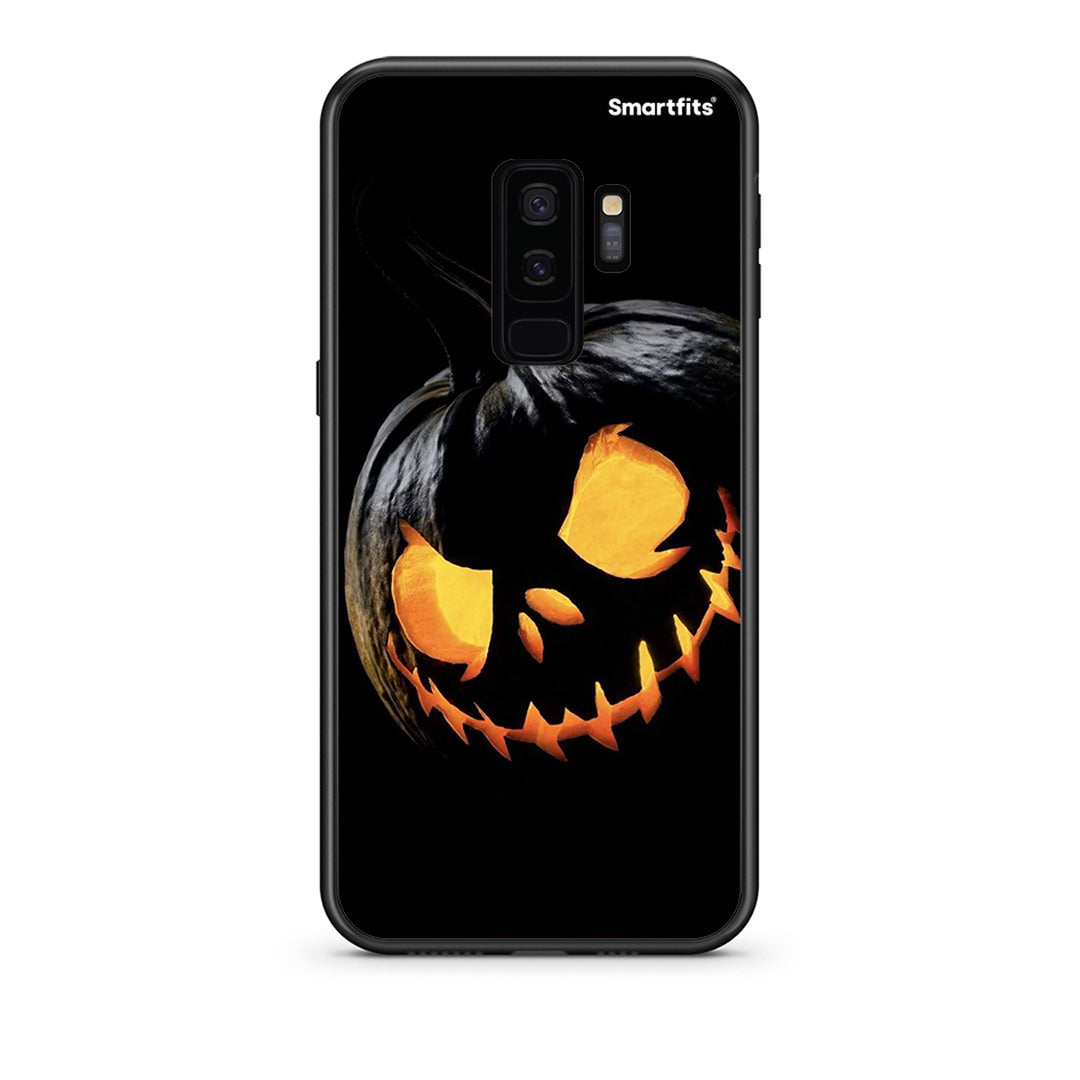 samsung s9 plus Halloween Scary Pumpkin Θήκη από τη Smartfits με σχέδιο στο πίσω μέρος και μαύρο περίβλημα | Smartphone case with colorful back and black bezels by Smartfits