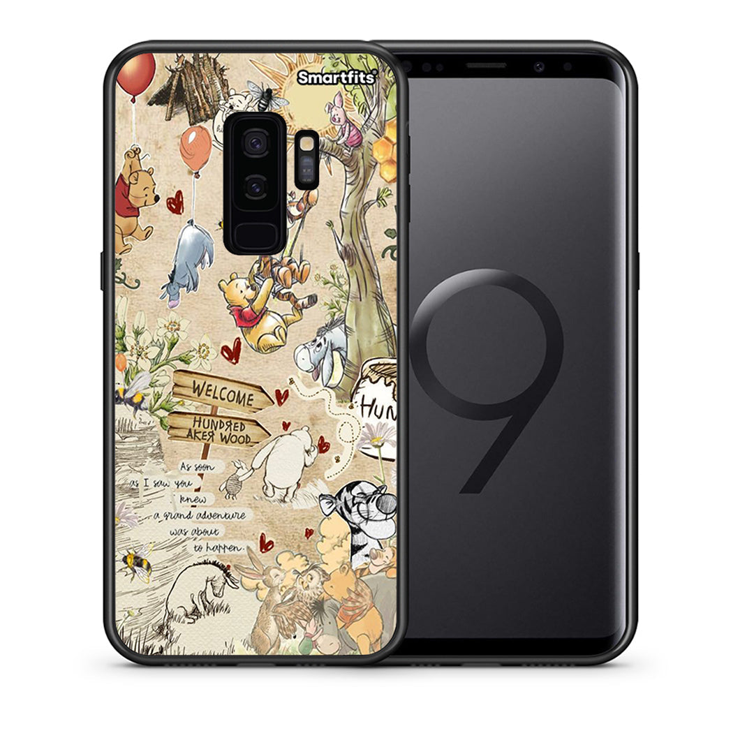 Θήκη Samsung S9 Plus Happy Friends από τη Smartfits με σχέδιο στο πίσω μέρος και μαύρο περίβλημα | Samsung S9 Plus Happy Friends case with colorful back and black bezels