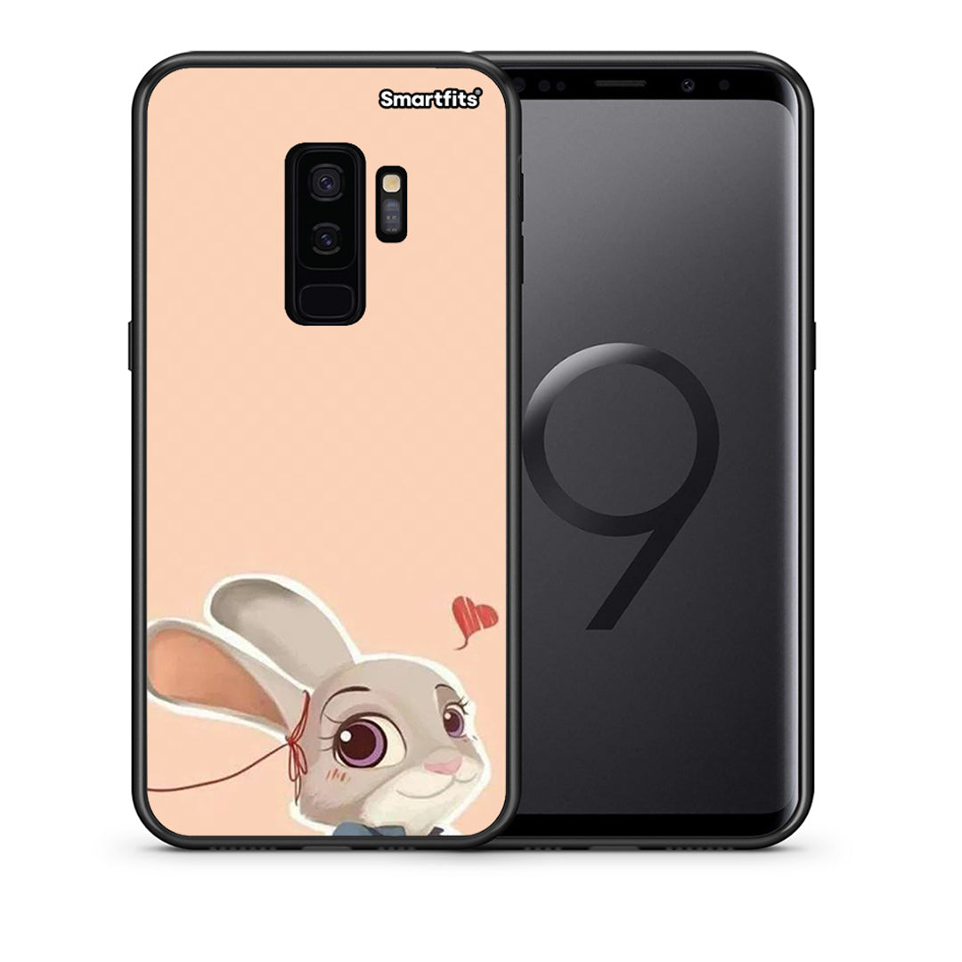 Θήκη Samsung S9 Plus Nick Wilde And Judy Hopps Love 2 από τη Smartfits με σχέδιο στο πίσω μέρος και μαύρο περίβλημα | Samsung S9 Plus Nick Wilde And Judy Hopps Love 2 case with colorful back and black bezels