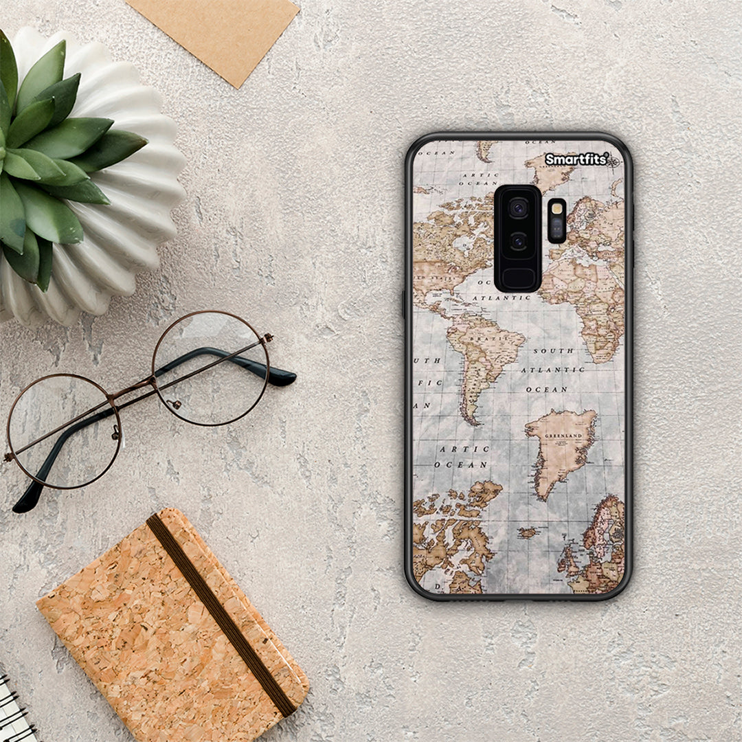 World Map - Samsung Galaxy S9+ θήκη
