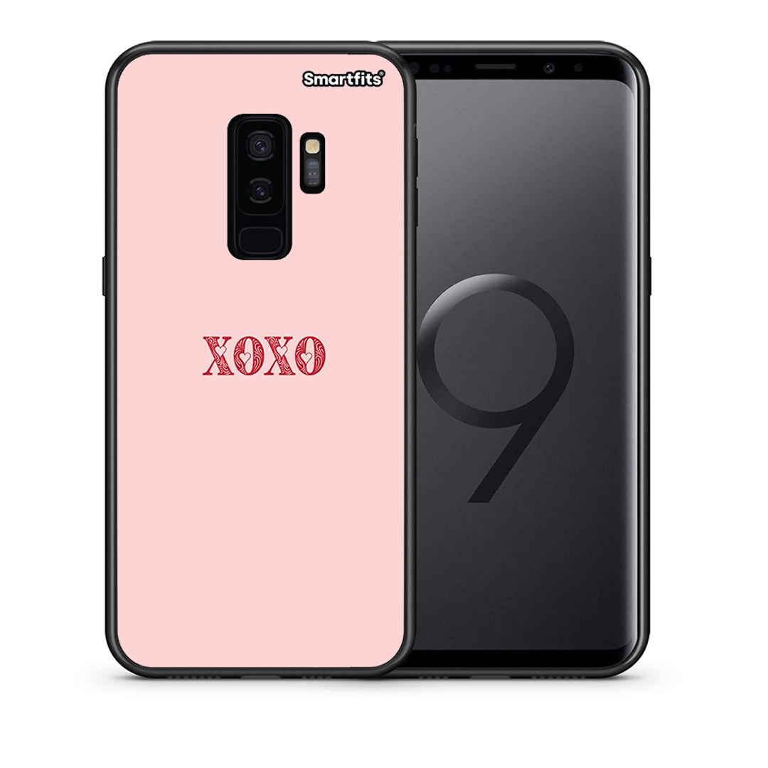 Θήκη Samsung S9 Plus XOXO Love από τη Smartfits με σχέδιο στο πίσω μέρος και μαύρο περίβλημα | Samsung S9 Plus XOXO Love case with colorful back and black bezels