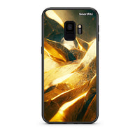 Thumbnail for samsung s9 Real Gold θήκη από τη Smartfits με σχέδιο στο πίσω μέρος και μαύρο περίβλημα | Smartphone case with colorful back and black bezels by Smartfits