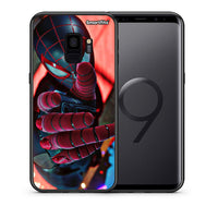 Thumbnail for Θήκη Samsung S9 Spider Hand από τη Smartfits με σχέδιο στο πίσω μέρος και μαύρο περίβλημα | Samsung S9 Spider Hand case with colorful back and black bezels