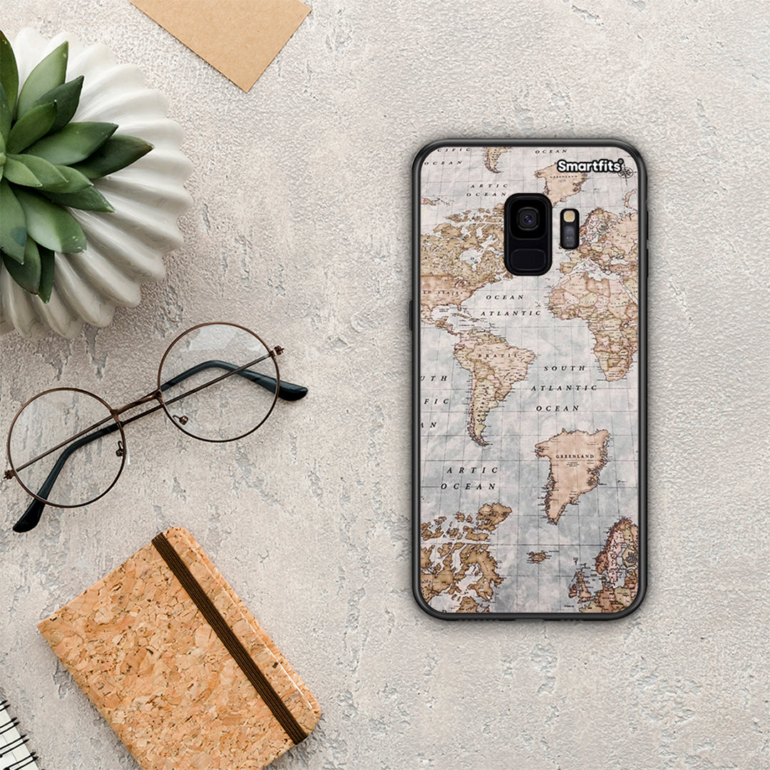 World Map - Samsung Galaxy S9 θήκη