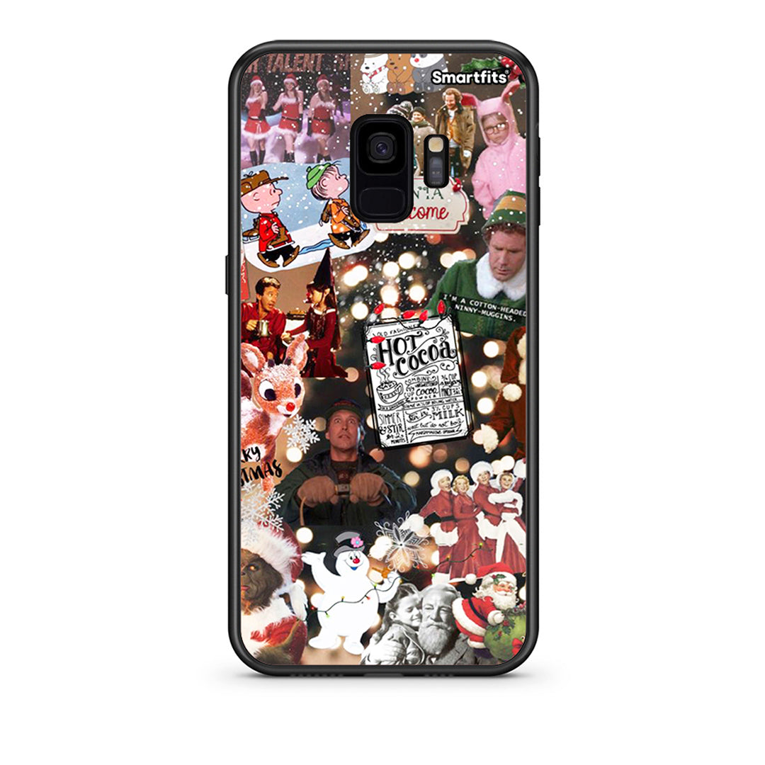 samsung s9 Xmas Movies θήκη από τη Smartfits με σχέδιο στο πίσω μέρος και μαύρο περίβλημα | Smartphone case with colorful back and black bezels by Smartfits