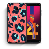 Thumbnail for Θήκη Samsung J4 Plus Pink Leopard Animal από τη Smartfits με σχέδιο στο πίσω μέρος και μαύρο περίβλημα | Samsung J4 Plus Pink Leopard Animal case with colorful back and black bezels