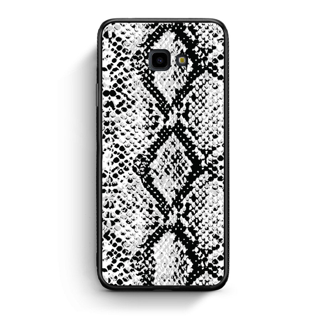 24 - Samsung J4 Plus White Snake Animal case, cover, bumper