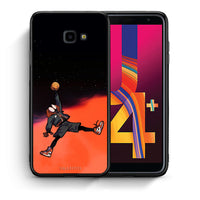Thumbnail for Θήκη Samsung J4 Plus Basketball Hero από τη Smartfits με σχέδιο στο πίσω μέρος και μαύρο περίβλημα | Samsung J4 Plus Basketball Hero case with colorful back and black bezels