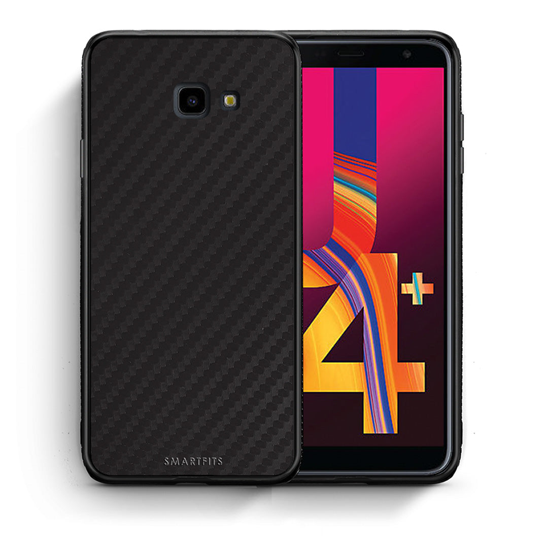 Θήκη Samsung J4 Plus Carbon Black από τη Smartfits με σχέδιο στο πίσω μέρος και μαύρο περίβλημα | Samsung J4 Plus Carbon Black case with colorful back and black bezels