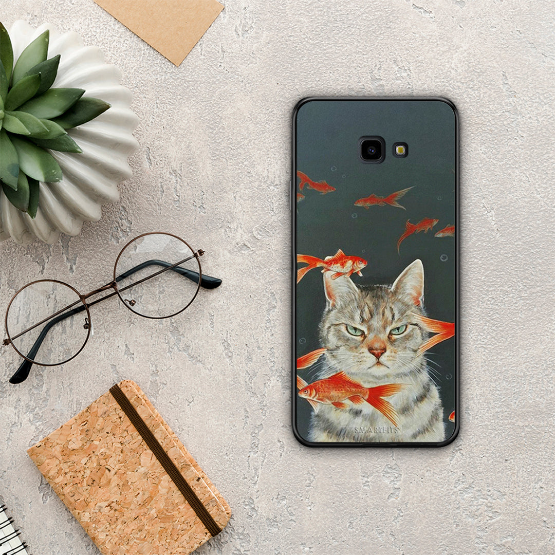Cat Goldfish - Samsung Galaxy J4+ case