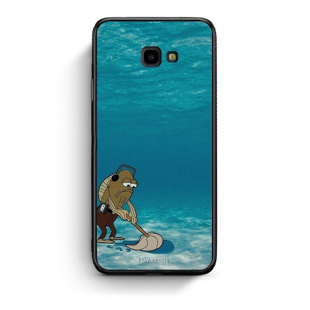 Samsung J4 Plus Clean The Ocean Θήκη από τη Smartfits με σχέδιο στο πίσω μέρος και μαύρο περίβλημα | Smartphone case with colorful back and black bezels by Smartfits