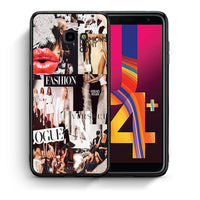Thumbnail for Θήκη Αγίου Βαλεντίνου Samsung J4 Plus Collage Fashion από τη Smartfits με σχέδιο στο πίσω μέρος και μαύρο περίβλημα | Samsung J4 Plus Collage Fashion case with colorful back and black bezels