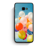 Thumbnail for Samsung J4 Plus Colorful Balloons θήκη από τη Smartfits με σχέδιο στο πίσω μέρος και μαύρο περίβλημα | Smartphone case with colorful back and black bezels by Smartfits