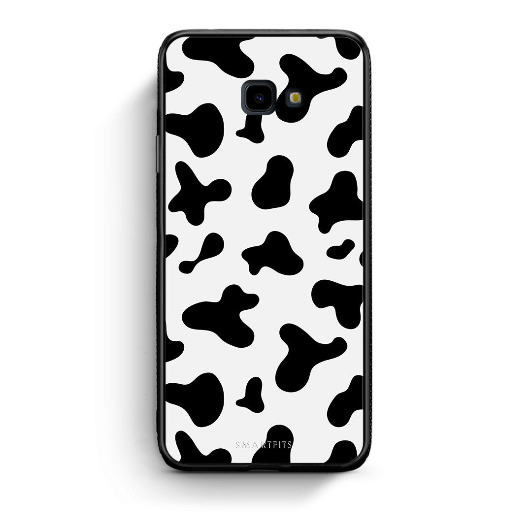 Samsung J4 Plus Cow Print θήκη από τη Smartfits με σχέδιο στο πίσω μέρος και μαύρο περίβλημα | Smartphone case with colorful back and black bezels by Smartfits