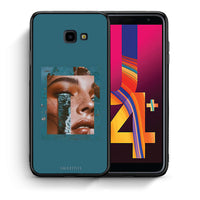 Thumbnail for Θήκη Samsung J4 Plus Cry An Ocean από τη Smartfits με σχέδιο στο πίσω μέρος και μαύρο περίβλημα | Samsung J4 Plus Cry An Ocean case with colorful back and black bezels