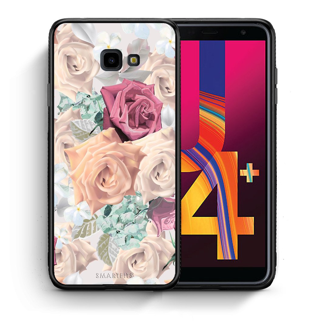 Θήκη Samsung J4 Plus Bouquet Floral από τη Smartfits με σχέδιο στο πίσω μέρος και μαύρο περίβλημα | Samsung J4 Plus Bouquet Floral case with colorful back and black bezels