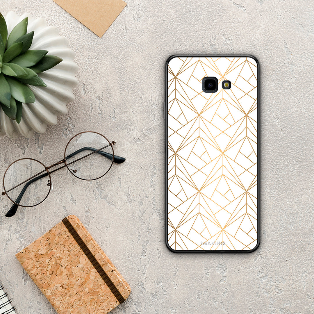 Geometric Luxury White - Samsung Galaxy J4+ case