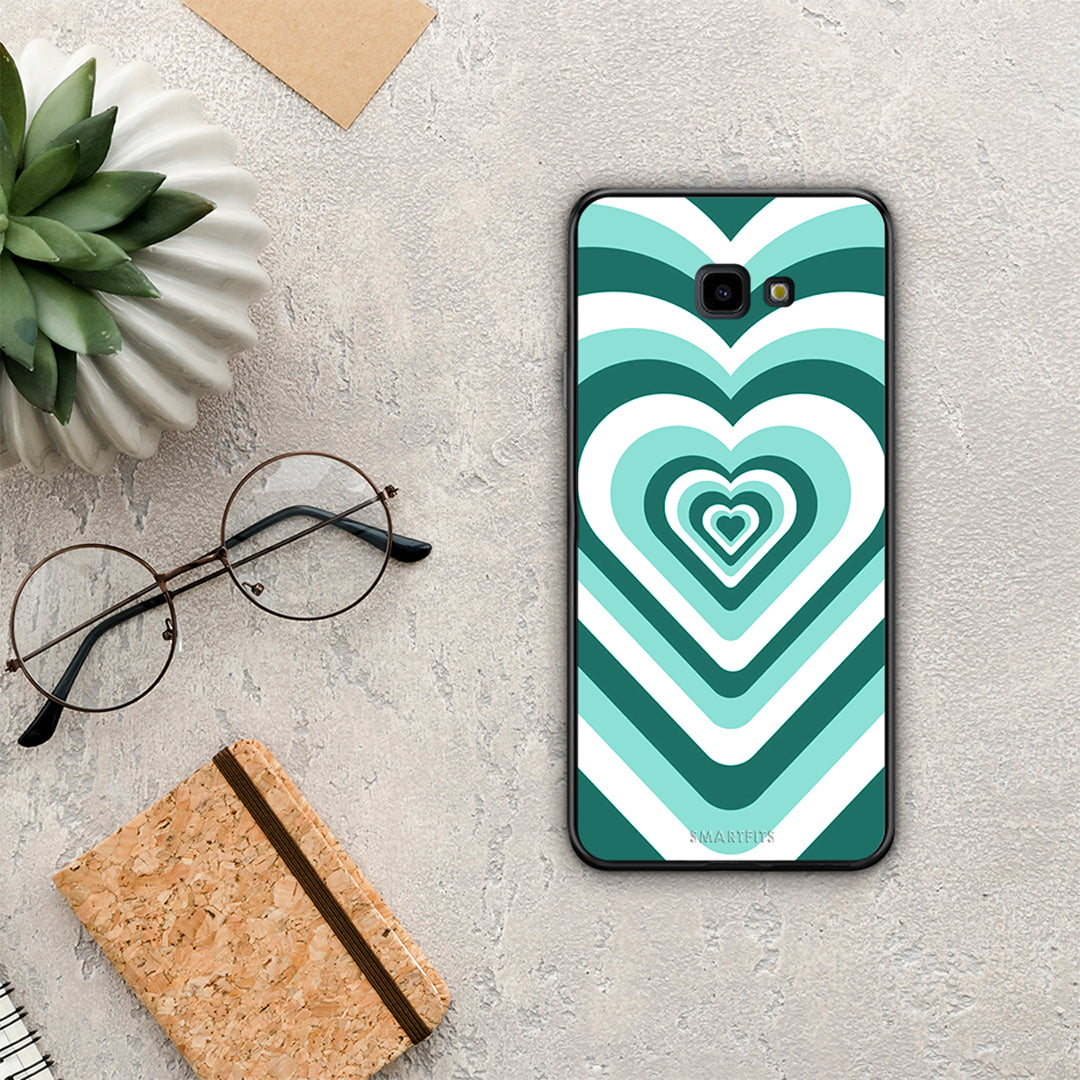 Green Hearts - Samsung Galaxy J4+ case
