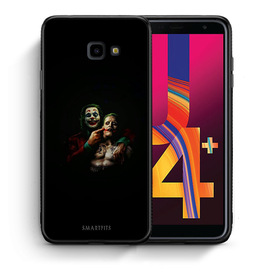 Θήκη Samsung J4 Plus Clown Hero από τη Smartfits με σχέδιο στο πίσω μέρος και μαύρο περίβλημα | Samsung J4 Plus Clown Hero case with colorful back and black bezels