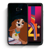 Thumbnail for Θήκη Αγίου Βαλεντίνου Samsung J4 Plus Lady And Tramp 2 από τη Smartfits με σχέδιο στο πίσω μέρος και μαύρο περίβλημα | Samsung J4 Plus Lady And Tramp 2 case with colorful back and black bezels