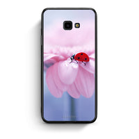 Thumbnail for Samsung J4 Plus Ladybug Flower θήκη από τη Smartfits με σχέδιο στο πίσω μέρος και μαύρο περίβλημα | Smartphone case with colorful back and black bezels by Smartfits