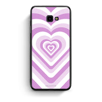 Thumbnail for Samsung J4 Plus Lilac Hearts θήκη από τη Smartfits με σχέδιο στο πίσω μέρος και μαύρο περίβλημα | Smartphone case with colorful back and black bezels by Smartfits