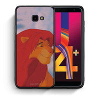 Thumbnail for Θήκη Αγίου Βαλεντίνου Samsung J4 Plus Lion Love 1 από τη Smartfits με σχέδιο στο πίσω μέρος και μαύρο περίβλημα | Samsung J4 Plus Lion Love 1 case with colorful back and black bezels
