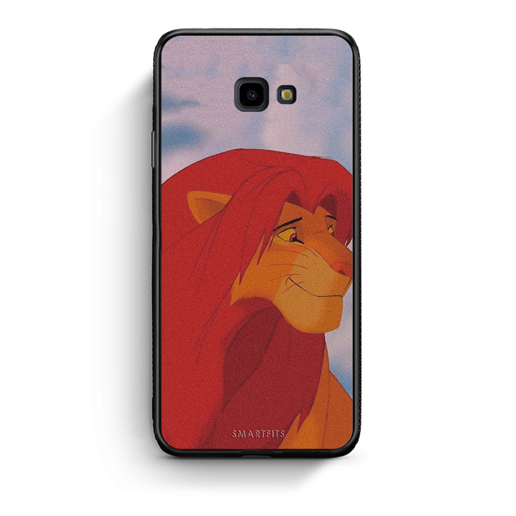 Samsung J4 Plus Lion Love 1 Θήκη Αγίου Βαλεντίνου από τη Smartfits με σχέδιο στο πίσω μέρος και μαύρο περίβλημα | Smartphone case with colorful back and black bezels by Smartfits