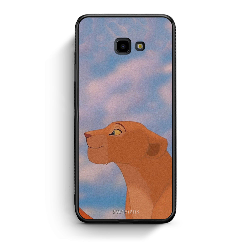 Samsung J4 Plus Lion Love 2 Θήκη Αγίου Βαλεντίνου από τη Smartfits με σχέδιο στο πίσω μέρος και μαύρο περίβλημα | Smartphone case with colorful back and black bezels by Smartfits