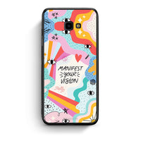 Thumbnail for Samsung J4 Plus Manifest Your Vision θήκη από τη Smartfits με σχέδιο στο πίσω μέρος και μαύρο περίβλημα | Smartphone case with colorful back and black bezels by Smartfits