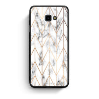 Thumbnail for 44 - Samsung J4 Plus Gold Geometric Marble case, cover, bumper