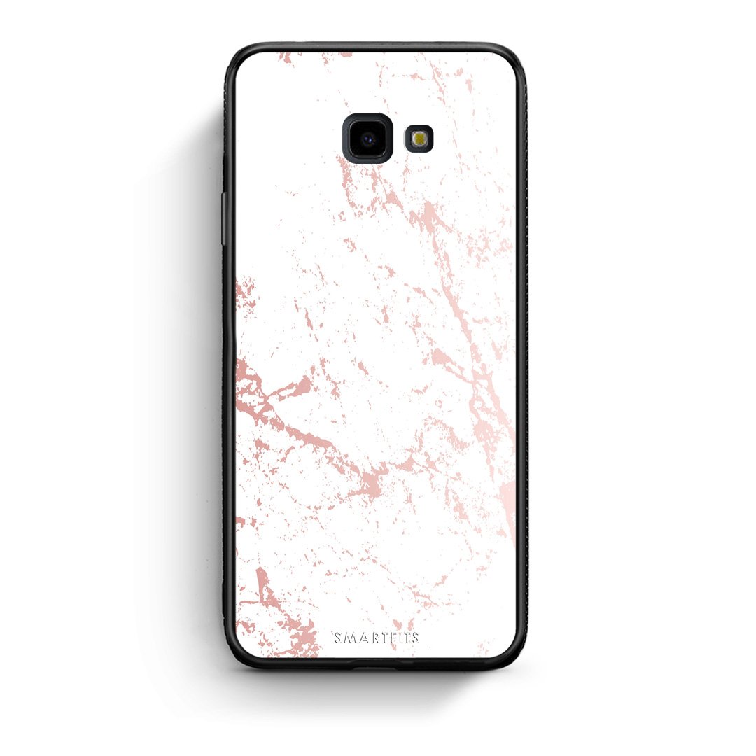 116 - Samsung J4 Plus Pink Splash Marble case, cover, bumper