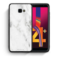 Thumbnail for Θήκη Samsung J4 Plus White Marble από τη Smartfits με σχέδιο στο πίσω μέρος και μαύρο περίβλημα | Samsung J4 Plus White Marble case with colorful back and black bezels