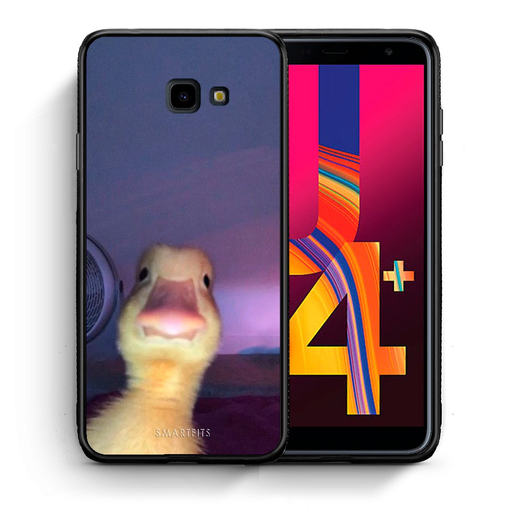 Θήκη Samsung J4 Plus Meme Duck από τη Smartfits με σχέδιο στο πίσω μέρος και μαύρο περίβλημα | Samsung J4 Plus Meme Duck case with colorful back and black bezels