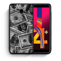 Thumbnail for Θήκη Samsung J4 Plus Money Dollars από τη Smartfits με σχέδιο στο πίσω μέρος και μαύρο περίβλημα | Samsung J4 Plus Money Dollars case with colorful back and black bezels