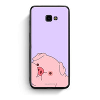 Thumbnail for Samsung J4 Plus Pig Love 2 Θήκη Αγίου Βαλεντίνου από τη Smartfits με σχέδιο στο πίσω μέρος και μαύρο περίβλημα | Smartphone case with colorful back and black bezels by Smartfits
