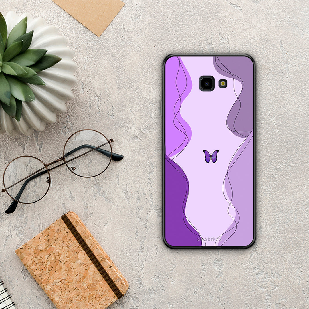 Purple Mariposa - Samsung Galaxy J4+ case