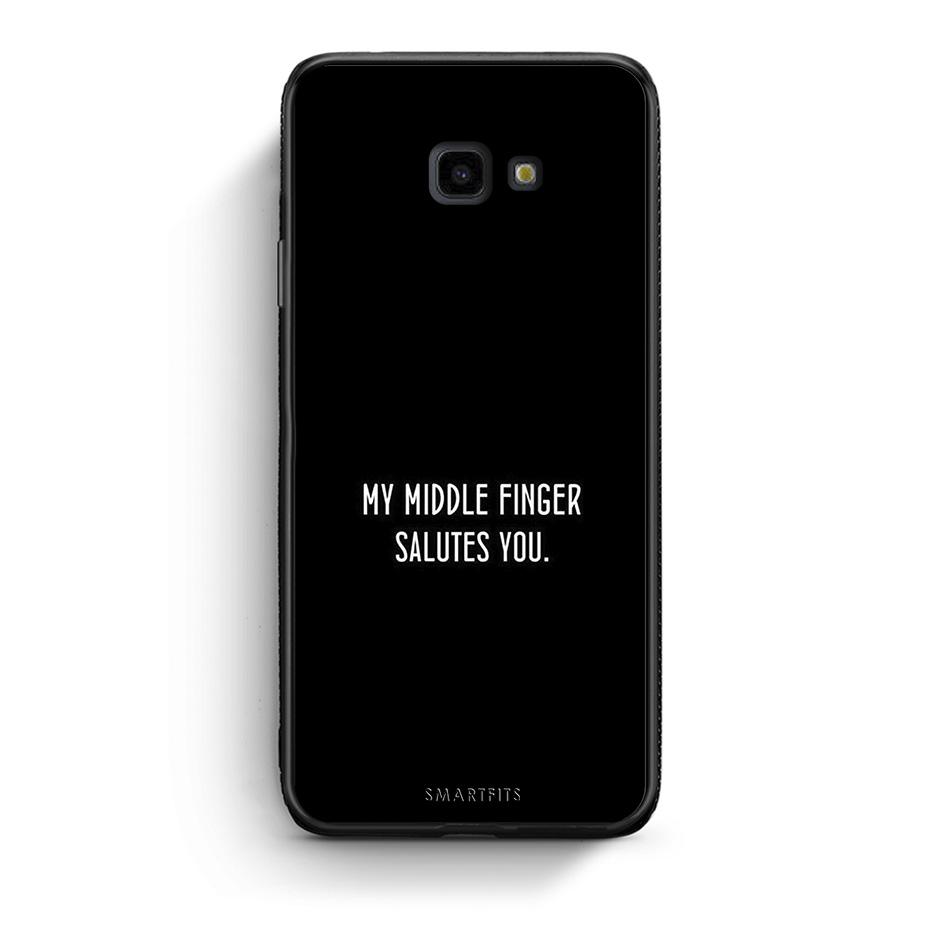 Samsung J4 Plus Salute θήκη από τη Smartfits με σχέδιο στο πίσω μέρος και μαύρο περίβλημα | Smartphone case with colorful back and black bezels by Smartfits