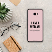Thumbnail for Superpower Woman - Samsung Galaxy J4+ case