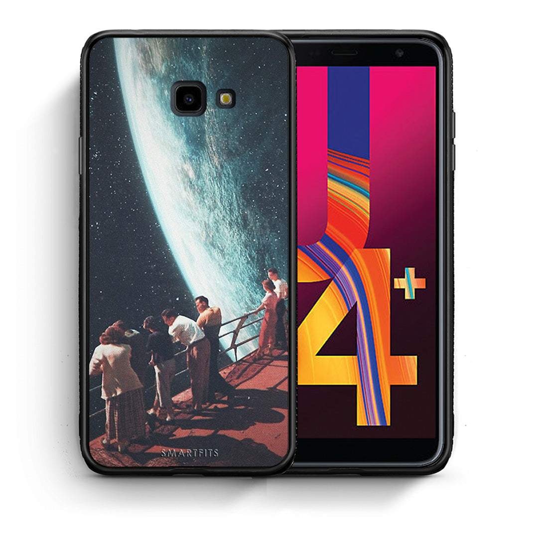 Θήκη Samsung J4 Plus Surreal View από τη Smartfits με σχέδιο στο πίσω μέρος και μαύρο περίβλημα | Samsung J4 Plus Surreal View case with colorful back and black bezels