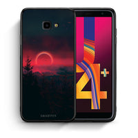 Thumbnail for Θήκη Samsung J4 Plus Sunset Tropic από τη Smartfits με σχέδιο στο πίσω μέρος και μαύρο περίβλημα | Samsung J4 Plus Sunset Tropic case with colorful back and black bezels