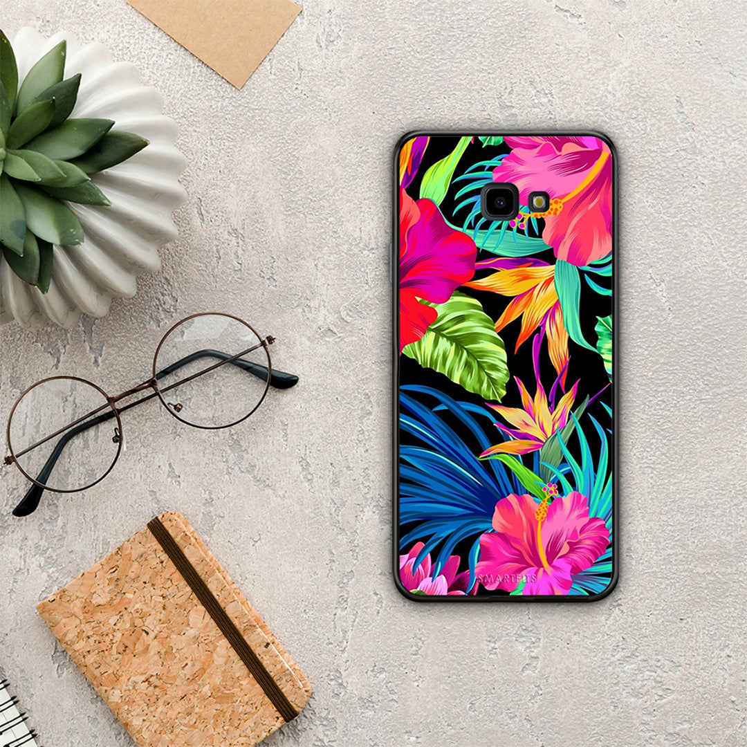 Tropical Flowers - Samsung Galaxy J4+ case
