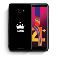 Thumbnail for Θήκη Samsung J4 Plus King Valentine από τη Smartfits με σχέδιο στο πίσω μέρος και μαύρο περίβλημα | Samsung J4 Plus King Valentine case with colorful back and black bezels